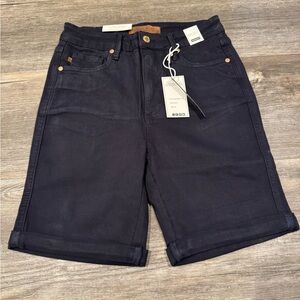Judy blue high rise tummy control Bermuda denim shorts